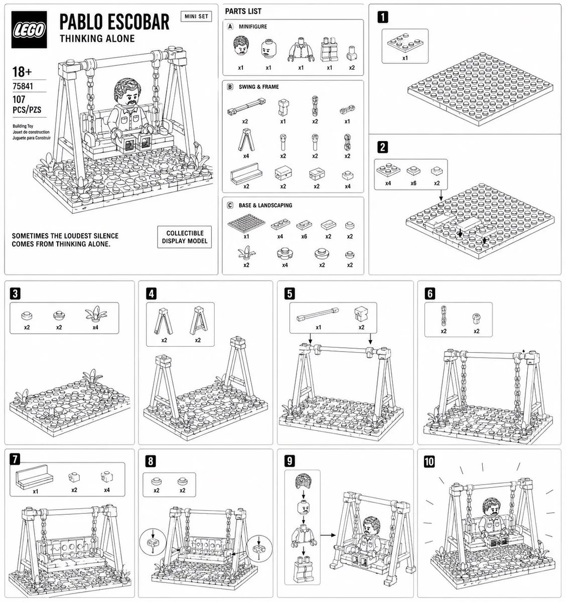 LEGO Mini Set Instruction Poster reference