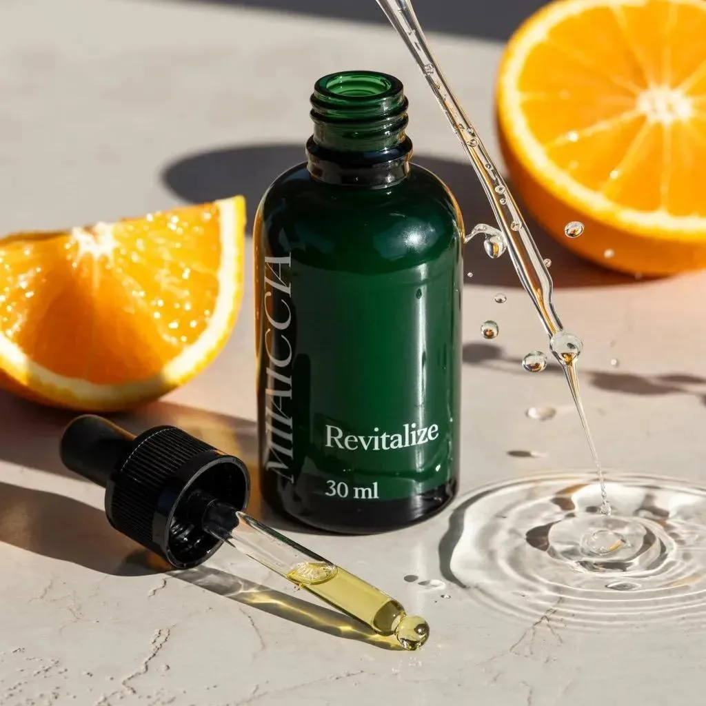 Citrus Skincare Product Macro Photography Prompt reference