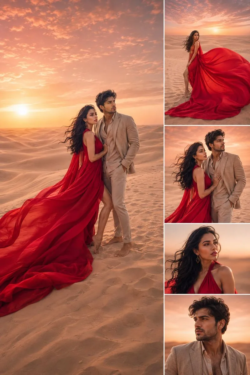 Luxury Desert Fashion Magazine Layout reference