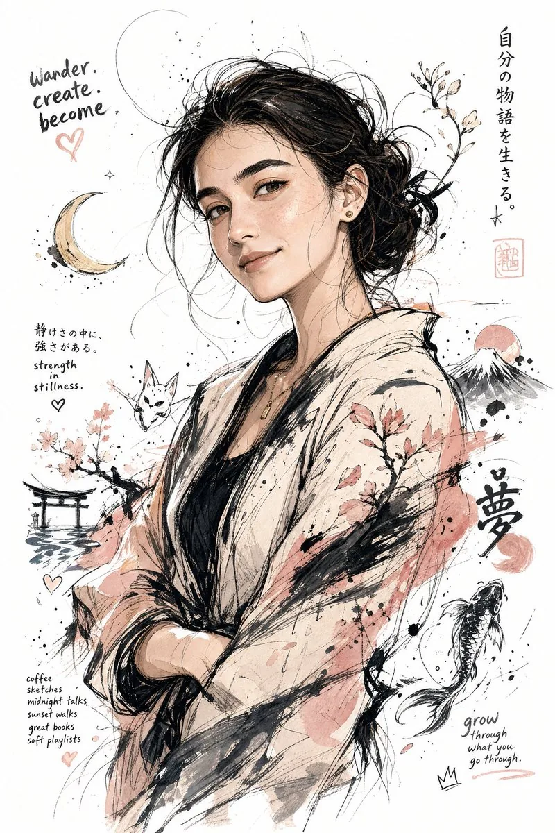 Japanese Ink Splatter Comic Illustration reference