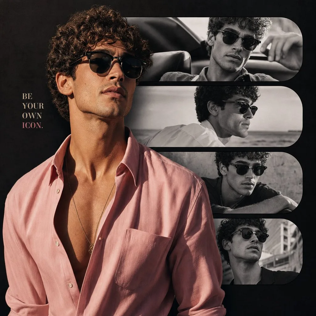 Fashion Portrait Collage Poster reference