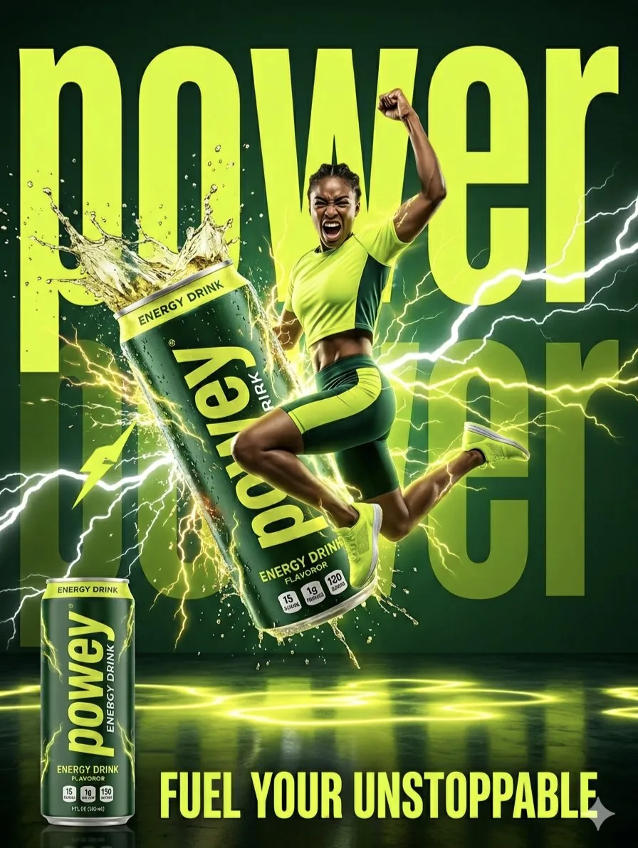 High-Energy Energy Drink Advertisement reference