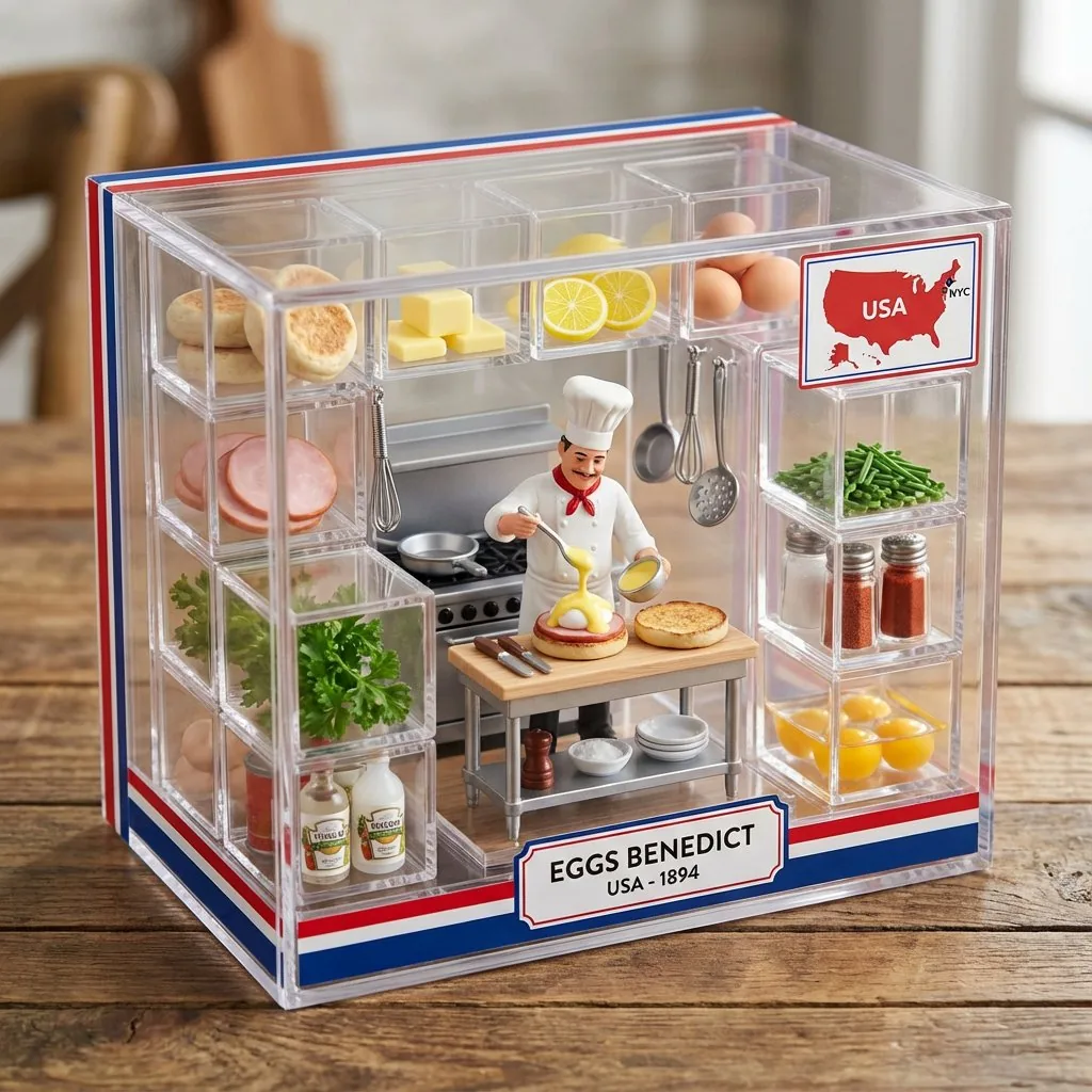 Eggs Benedict Miniature Acrylic Box reference