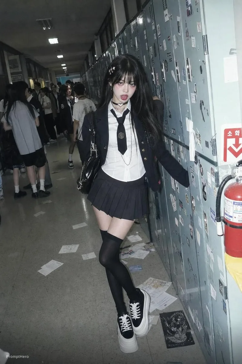 Flash Photo School Hallway Uniform reference