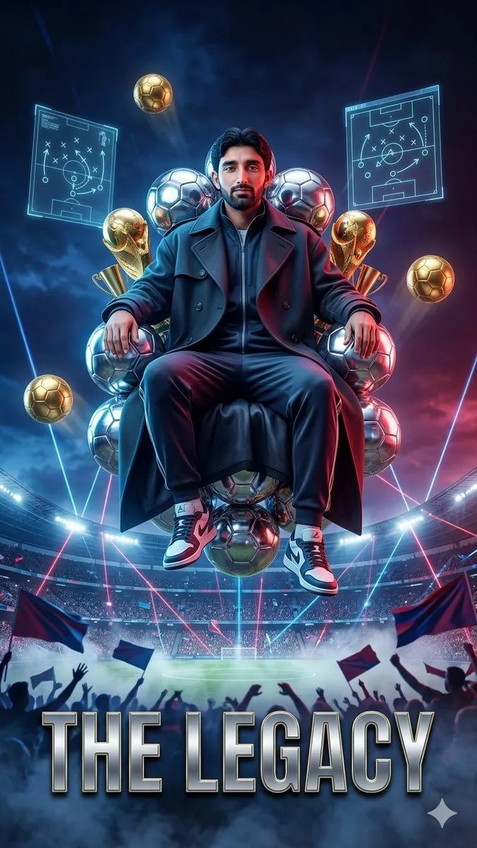 Floating Football Legacy Throne Poster reference