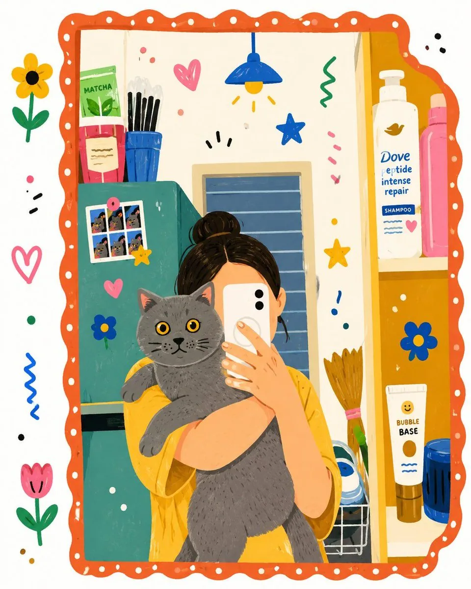 Flat Folk Illustration Style Transformation reference