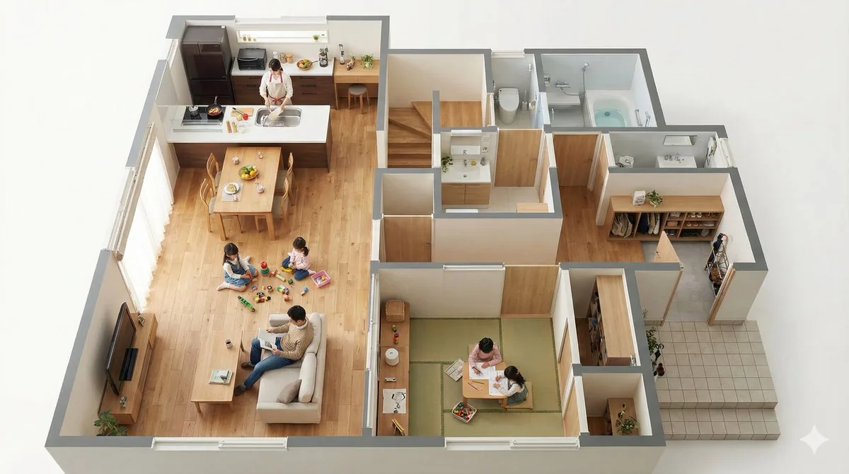 Floor Plan Visualization with Family Life reference