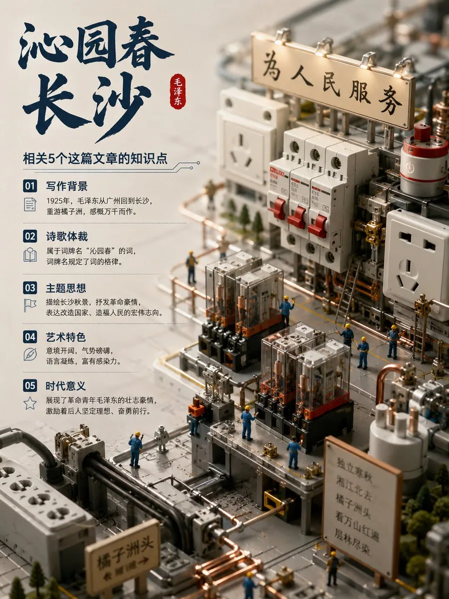 Chinese Poem Electrical Diorama Poster reference
