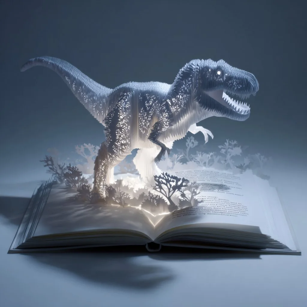 Origami Pop-Up T-Rex Book Ad reference