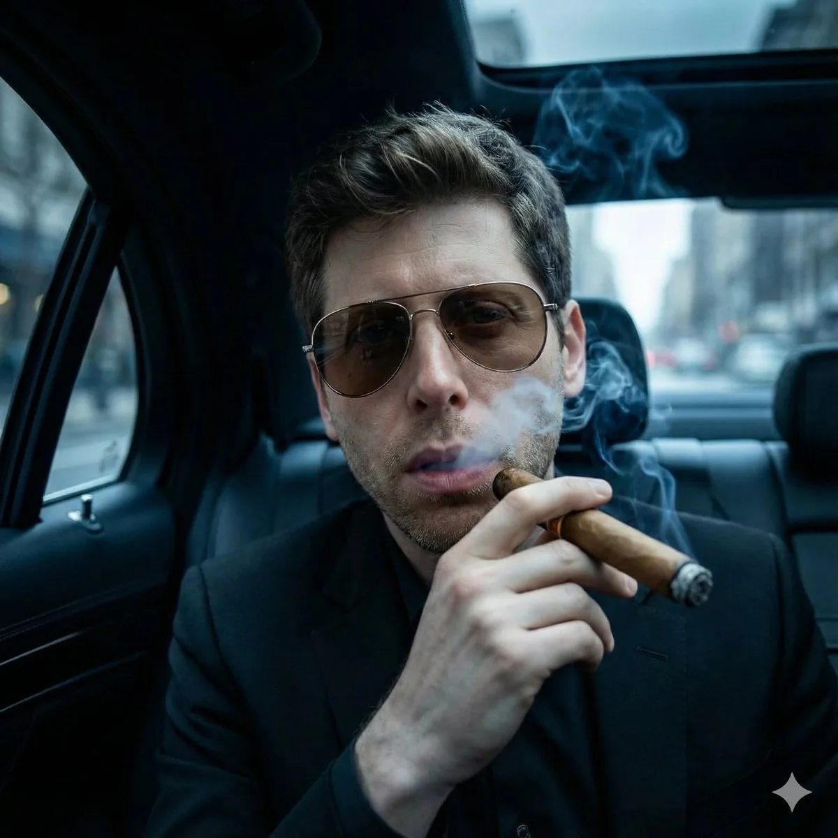 Cinematic Mafia Boss Portrait reference