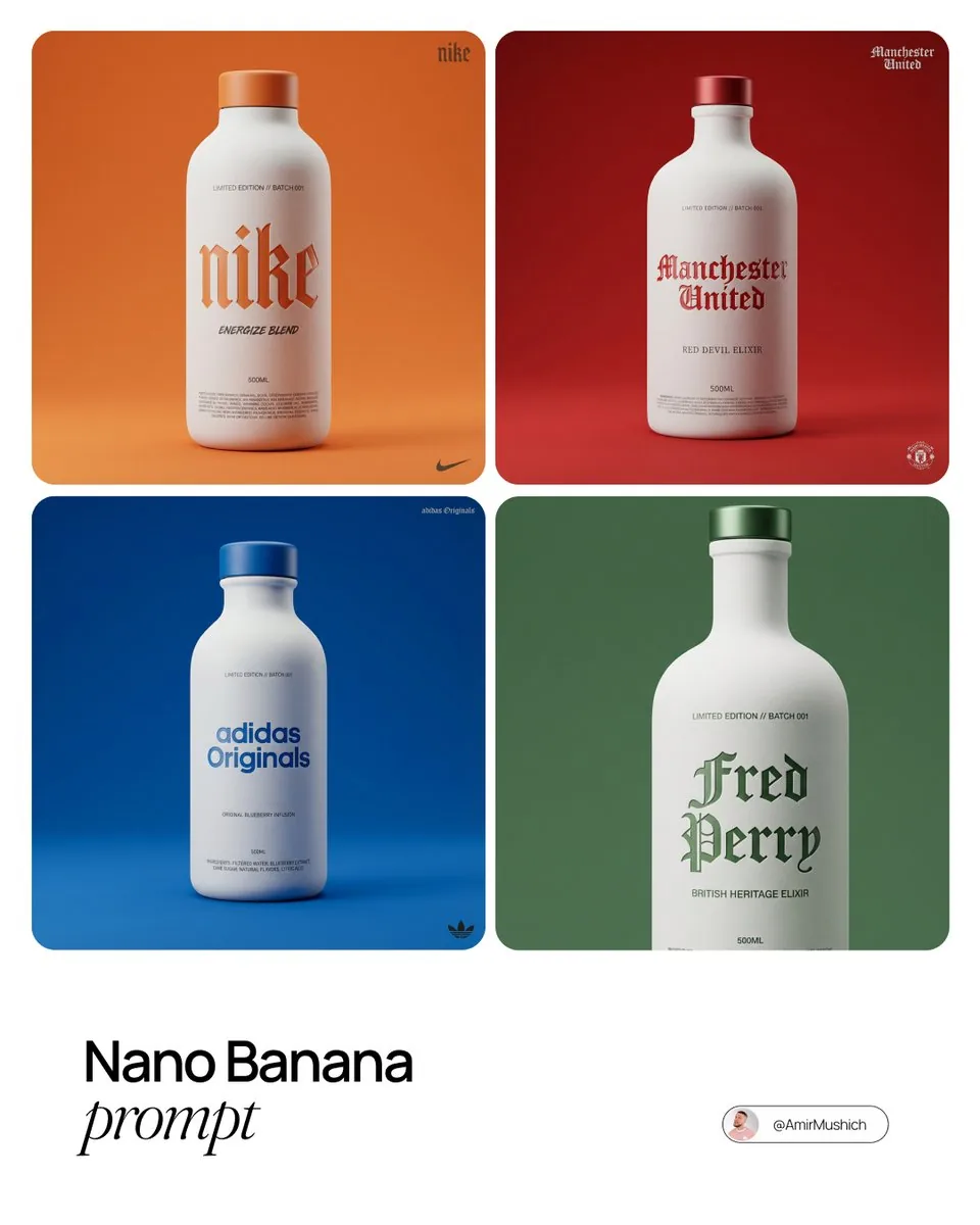 Premium Beverage Package Design Prompt reference