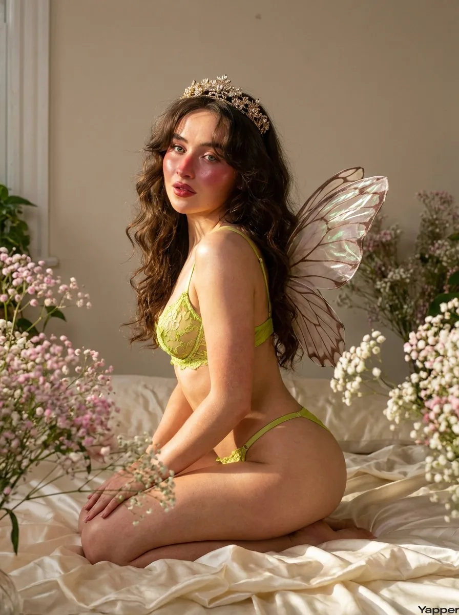 Ethereal Fairy-core Sabrina Carpenter Prompt for Nano Banana Pro - Nano Banana Pro AI Prompt for Social Media Post reference