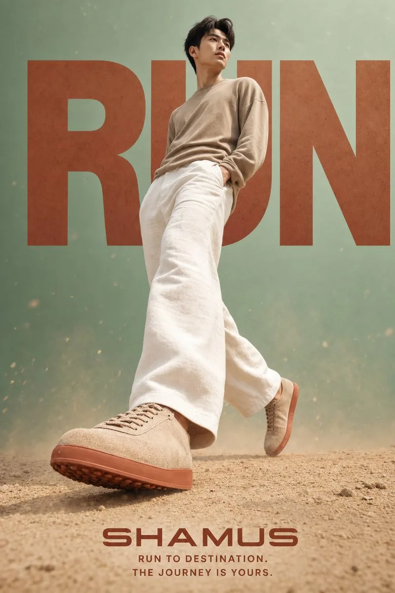 Lifestyle Sneaker Editorial Poster reference