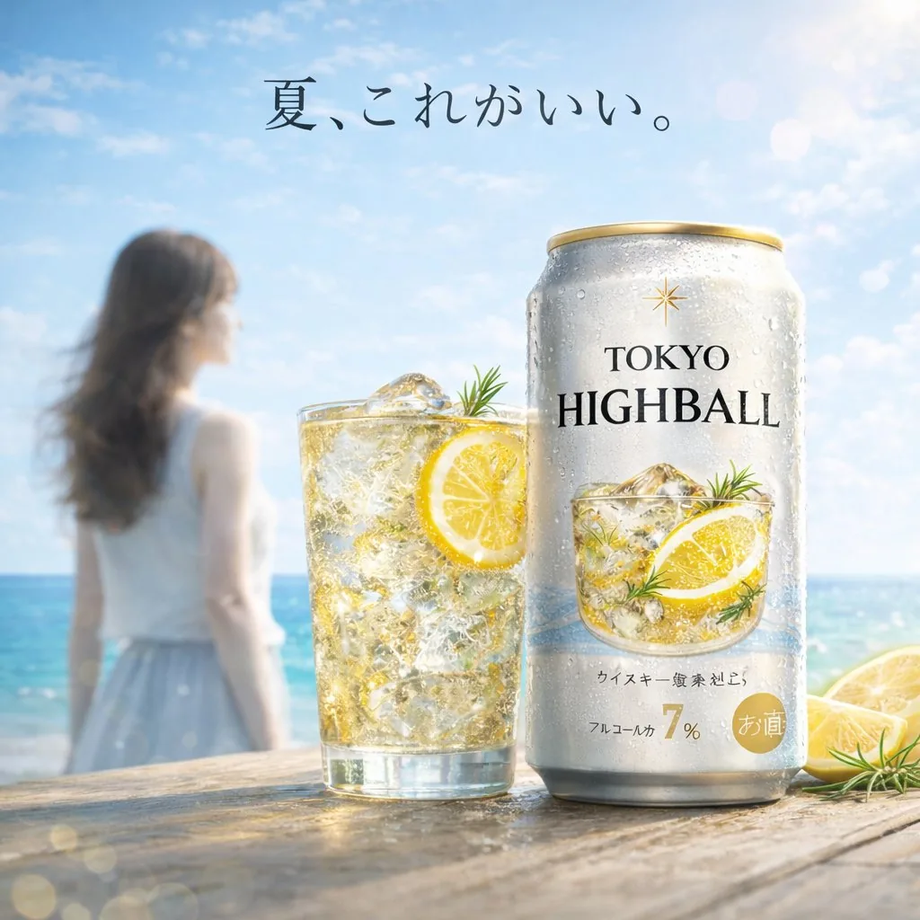 Summer Beach Beverage Commercial Shot reference