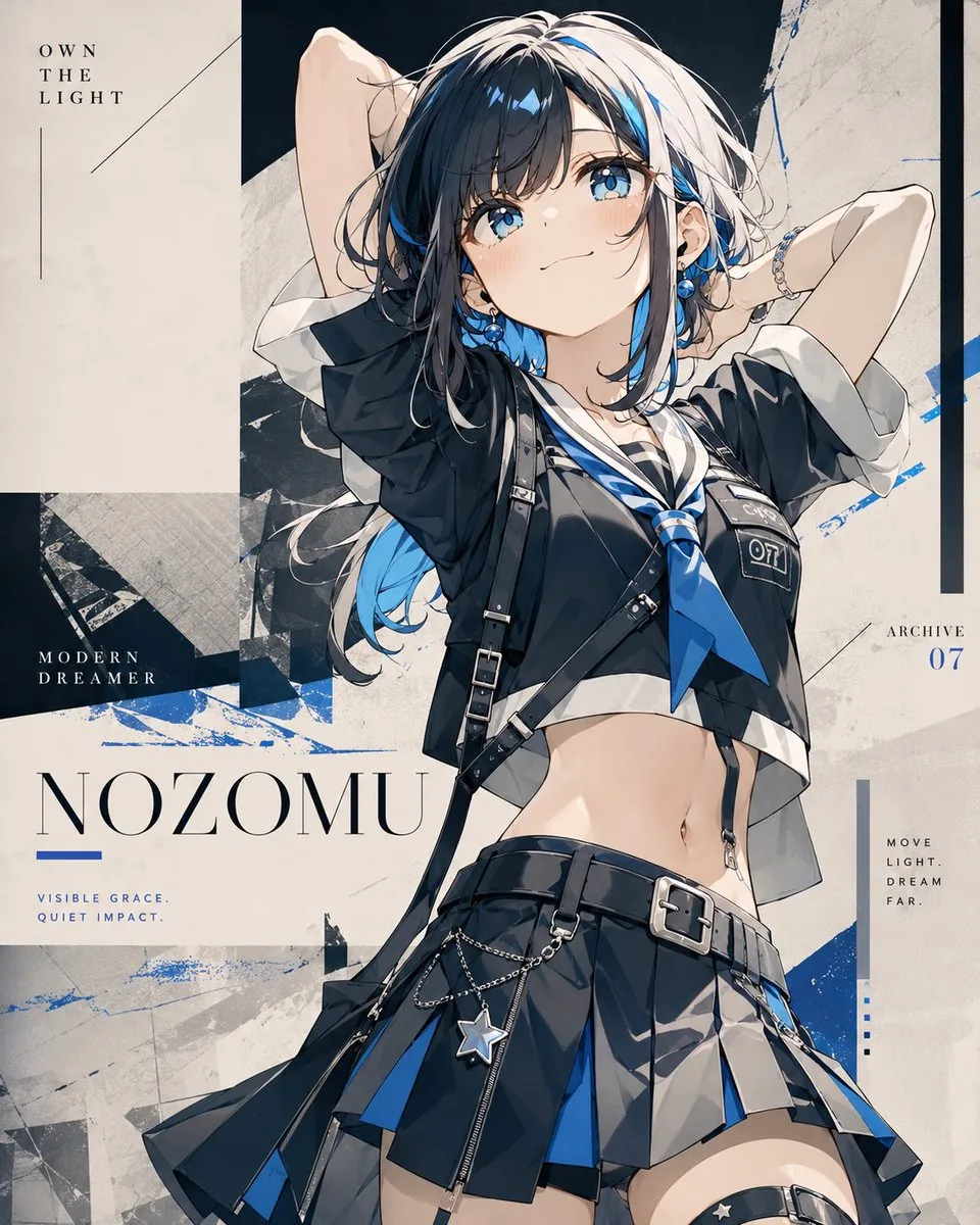 Anime Fashion Poster Nozomu reference