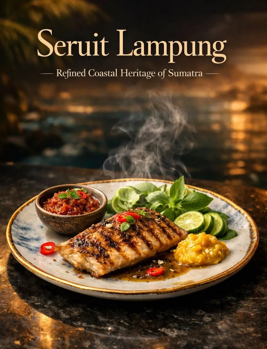 Luxury Cinematic Food Photography of Seruit Lampung reference