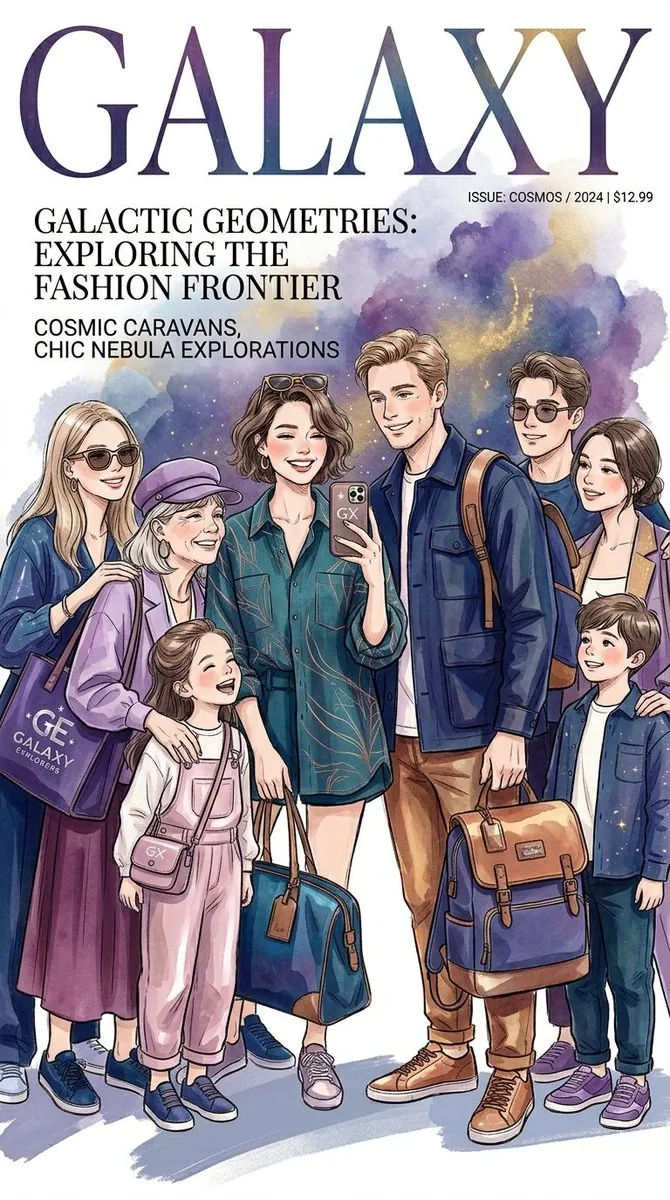 Cosmic Fashion Magazine and Library - Nano Banana Pro AI Prompt for Poster / Flyer reference