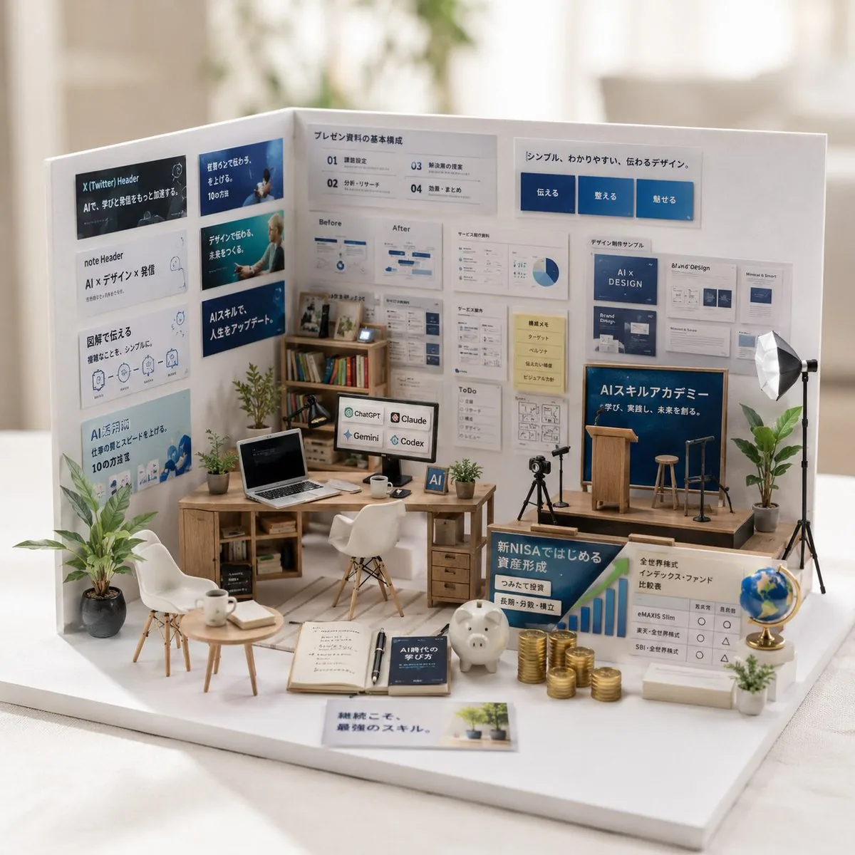 Miniature Garden Box Diorama reference