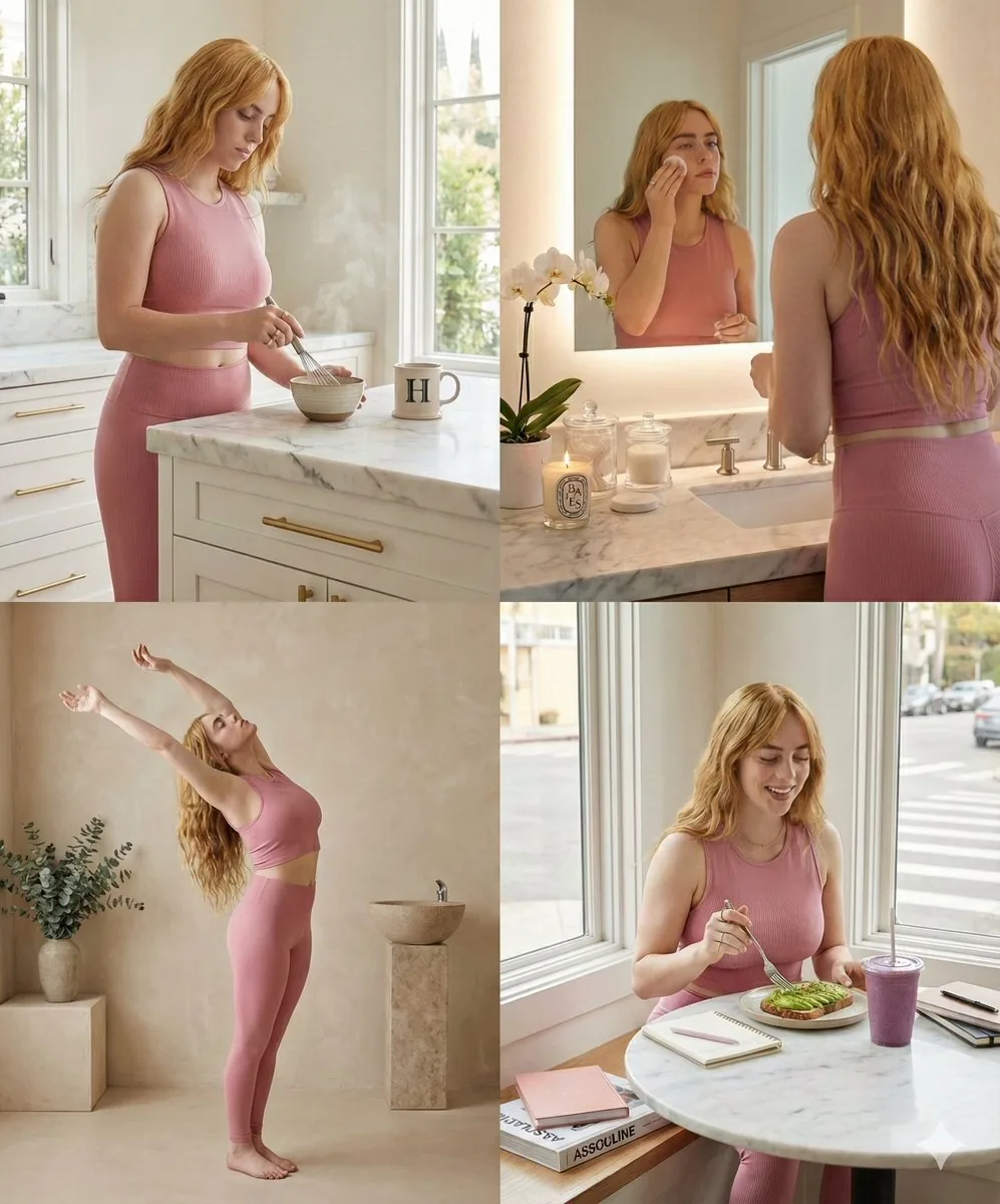 Luxury Wellness Lifestyle Vignettes (Four Scenes) - Nano Banana Pro AI Prompt for Product Marketing reference