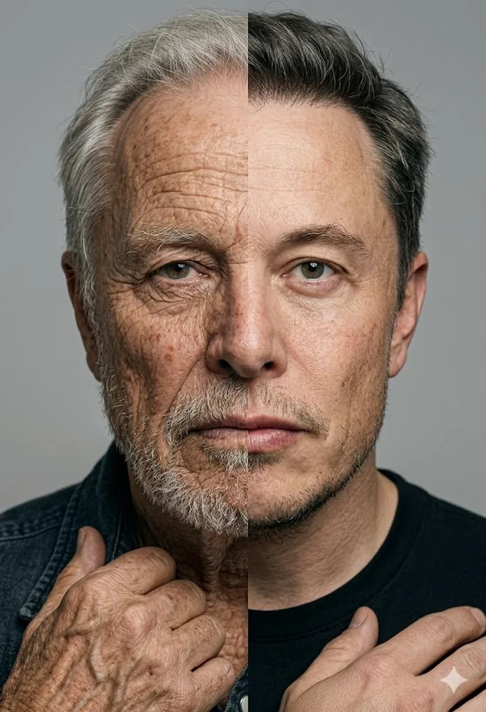 Split Screen Aging Effect reference