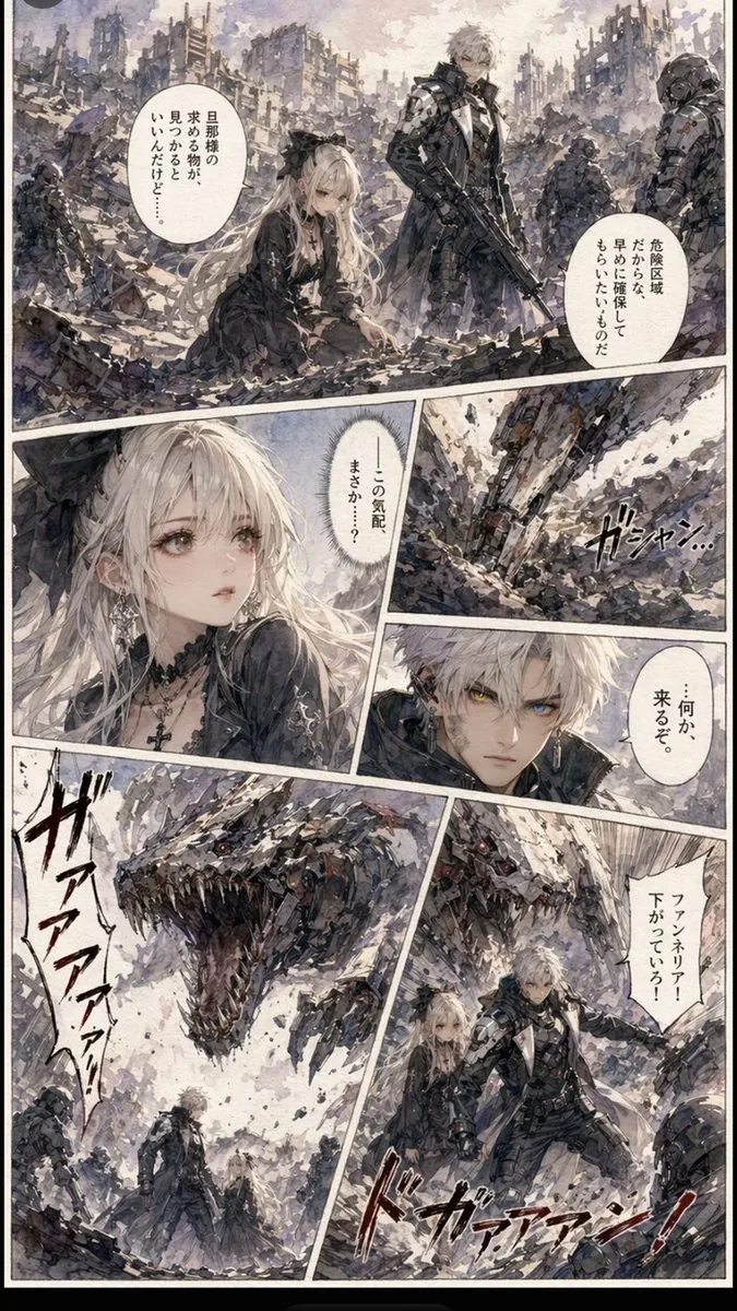 Gritty Sci-Fi Shoujo Manga Page reference