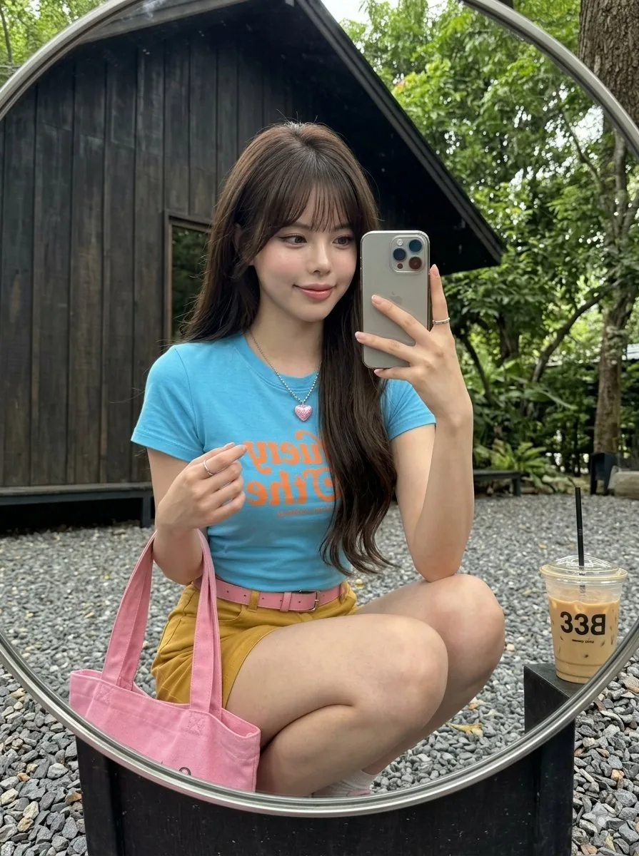 iPhone Mirror Selfie Realism - Nano Banana Pro AI Prompt for Social Media Post reference