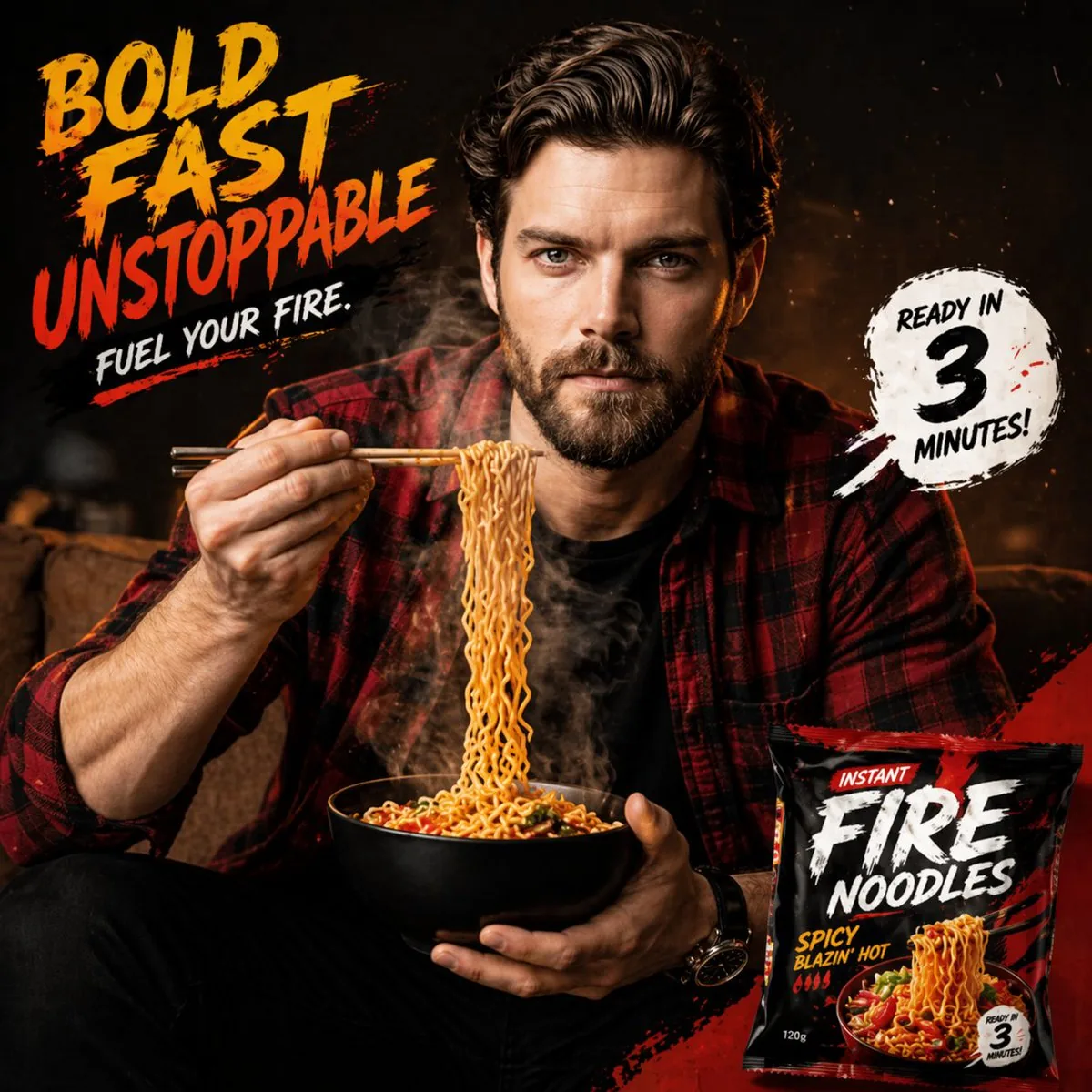 Energetic Food Advertisement reference