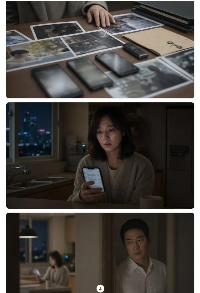 Cinematic Korean Thriller Storyboard reference