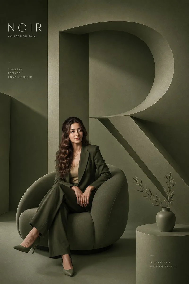 Minimalist Fashion Editorial Poster reference