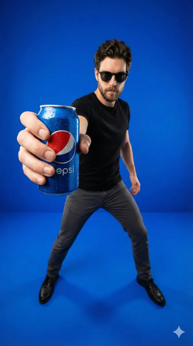 Wide-Angle Product Poster (Pepsi Can) reference