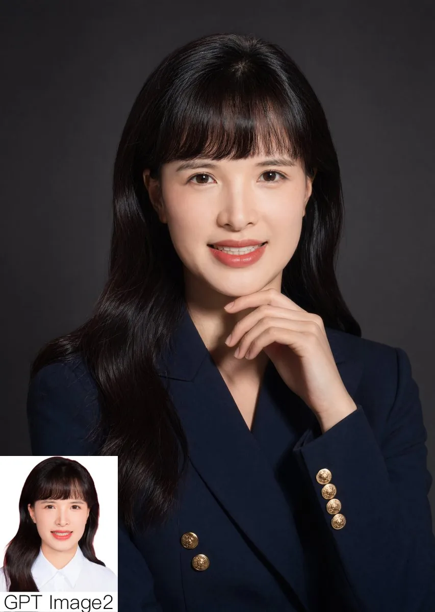 Studio Corporate Portrait with Inset reference