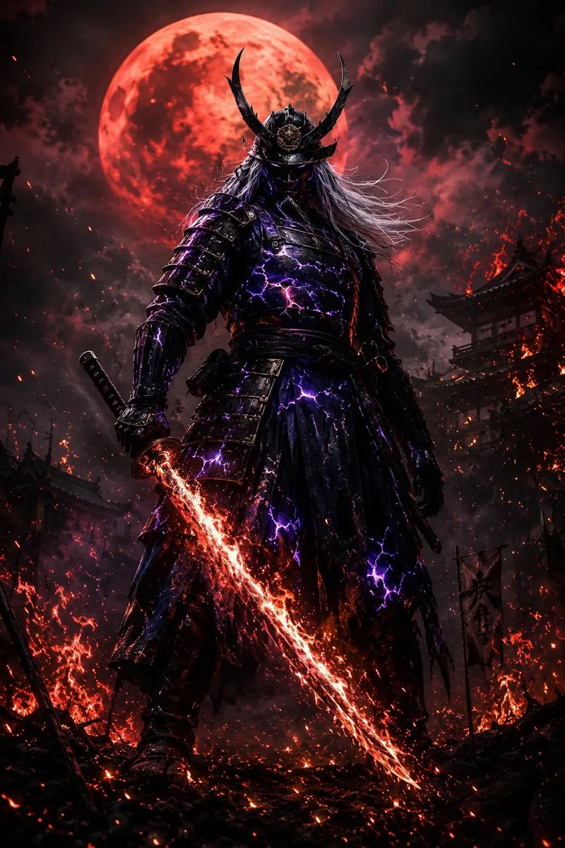 Dark Fantasy Samurai Warlord reference