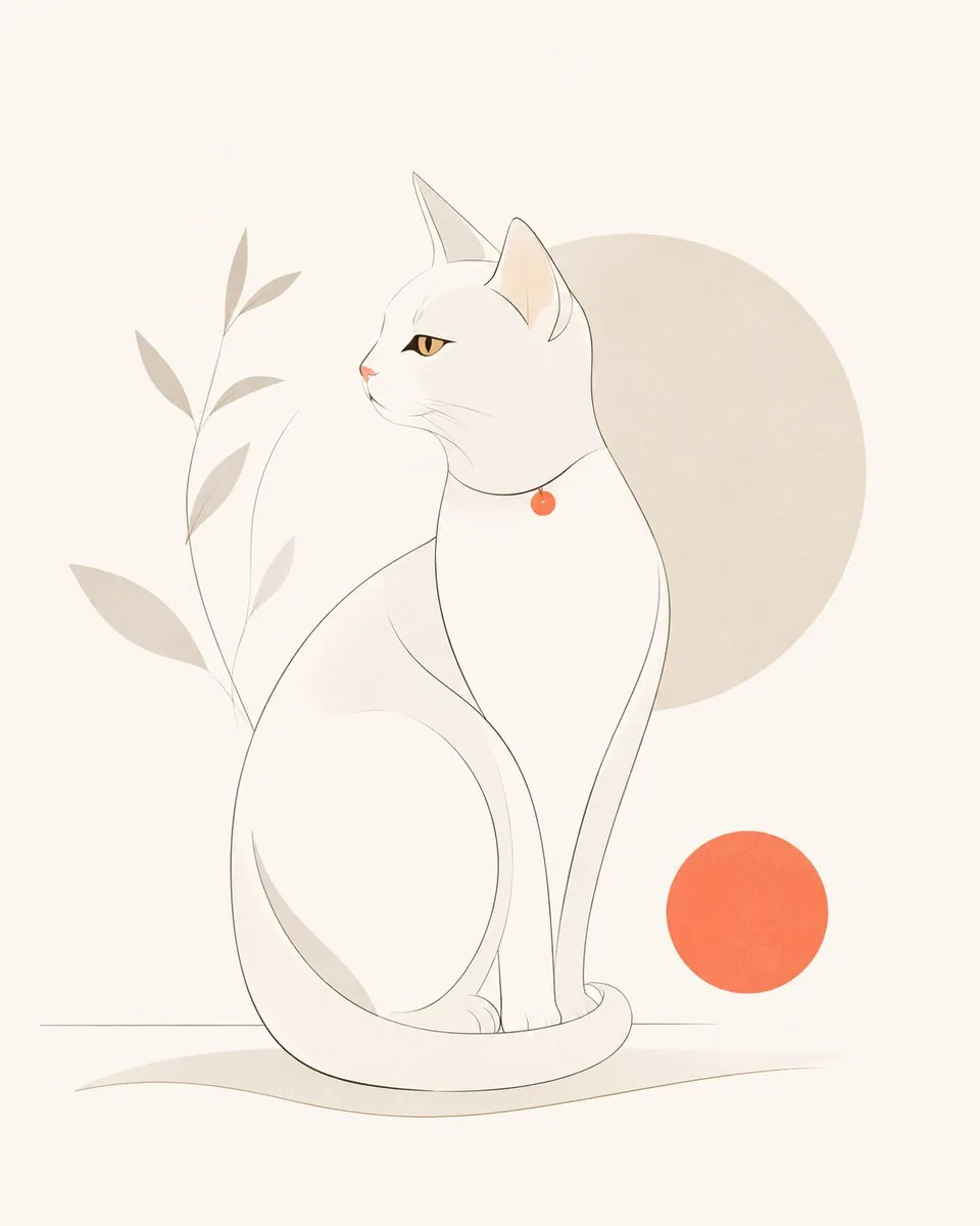 Minimalist Modern Magazine Illustration Style reference