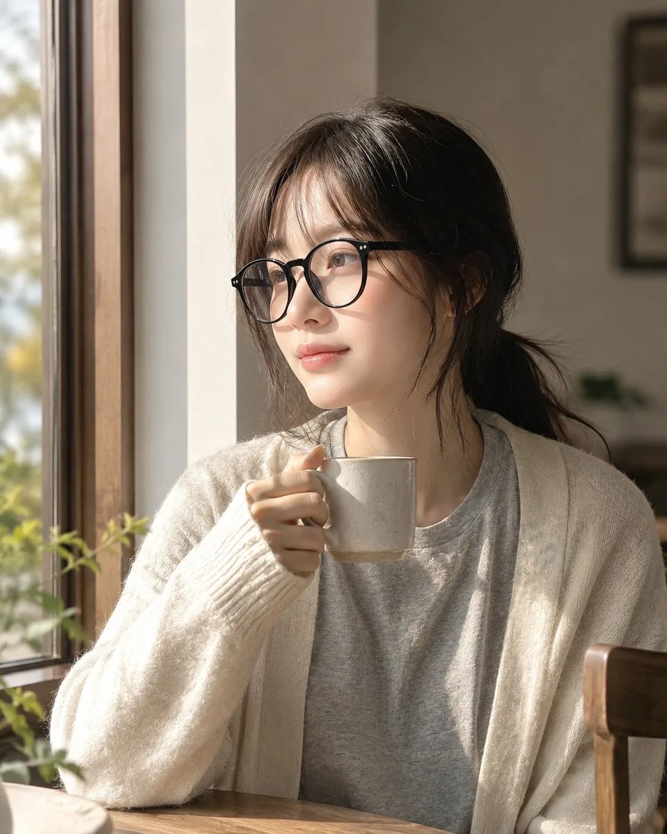 Cozy Window Portrait With Privacy Block reference