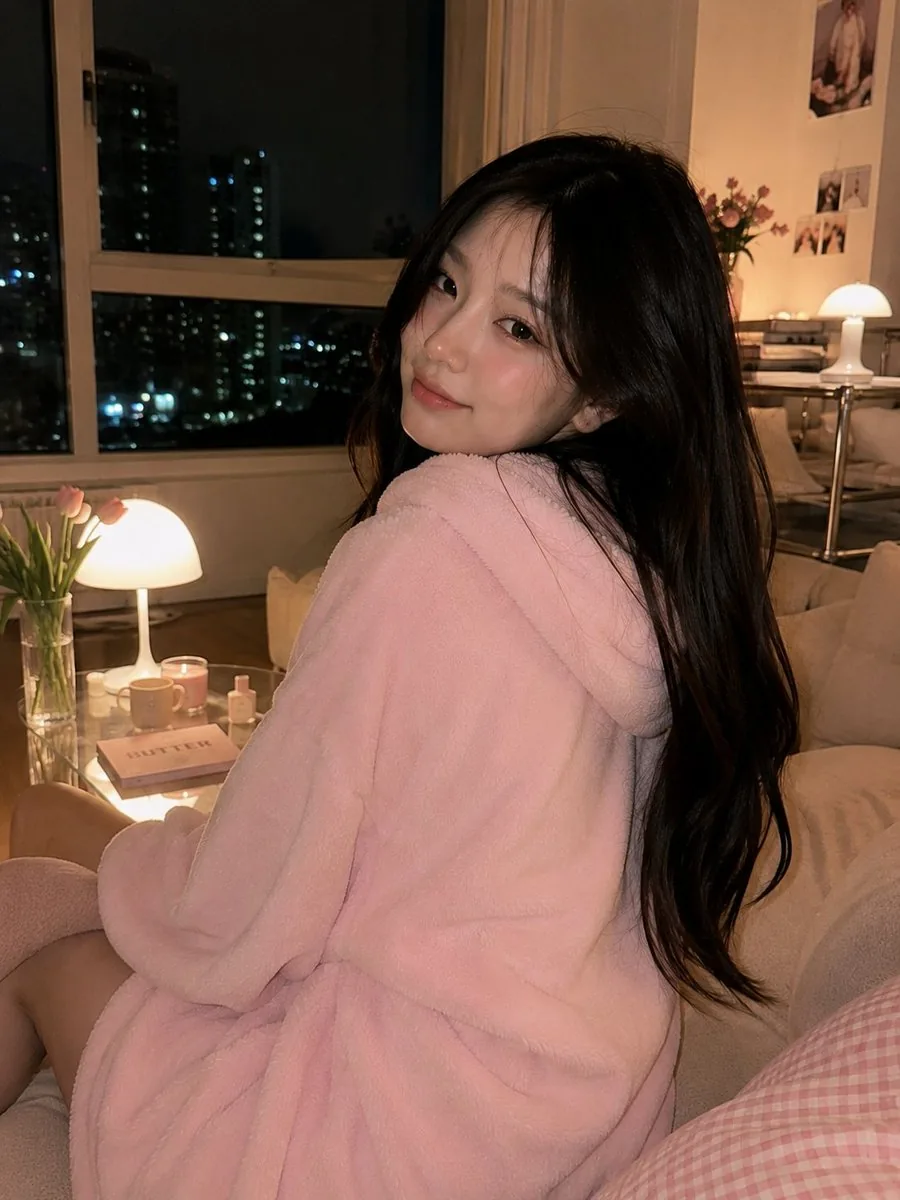 Cozy Korean Living Room Portrait reference