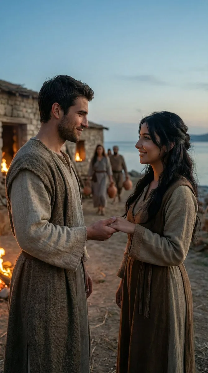 Cinematic Historical Love Story Scene Prompt - Nano Banana Pro AI Prompt for Social Media Post reference