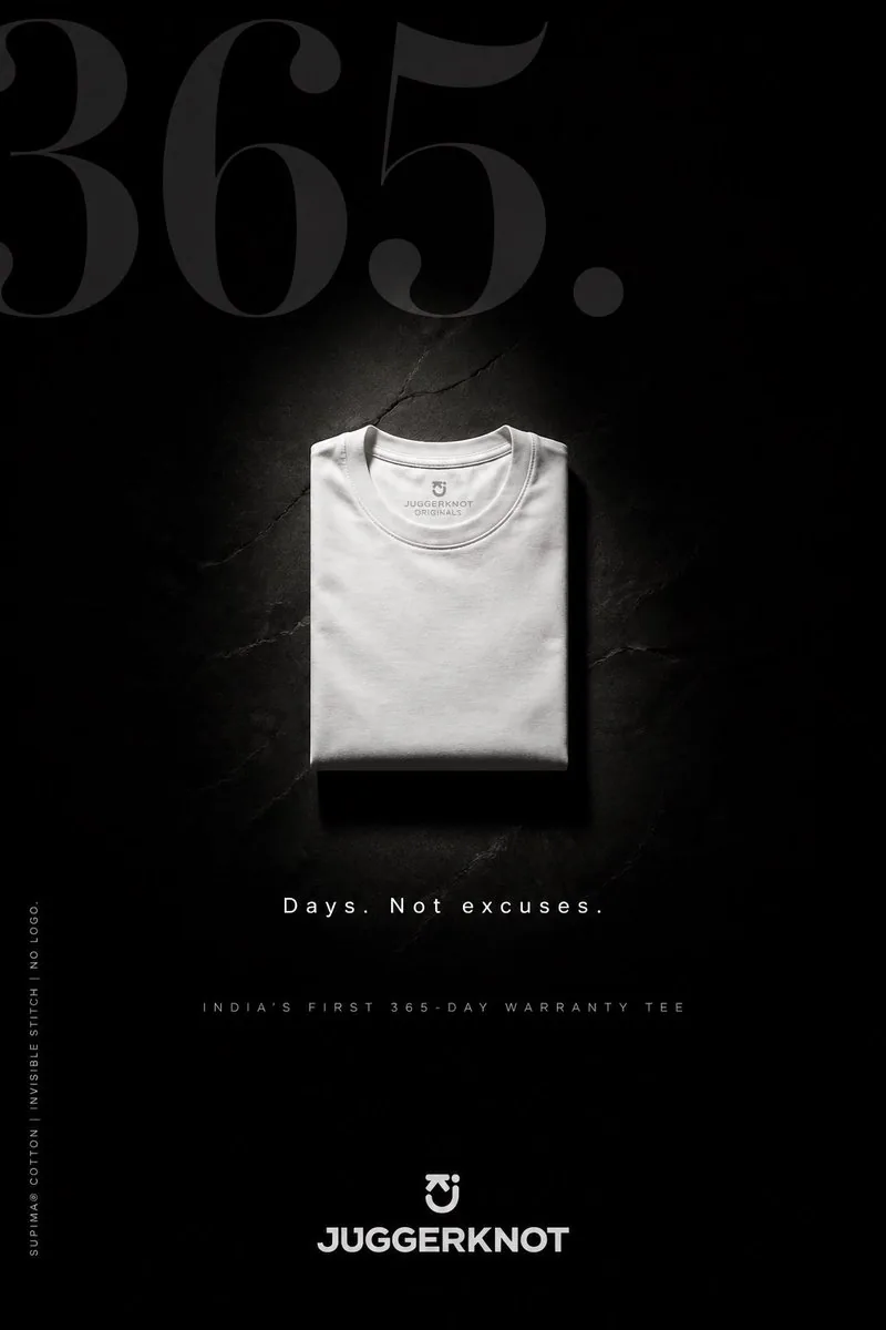 Minimal Luxury T-Shirt Ad Poster reference