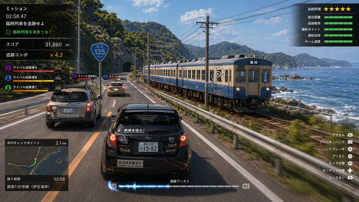 Train Photography Game Simulation reference