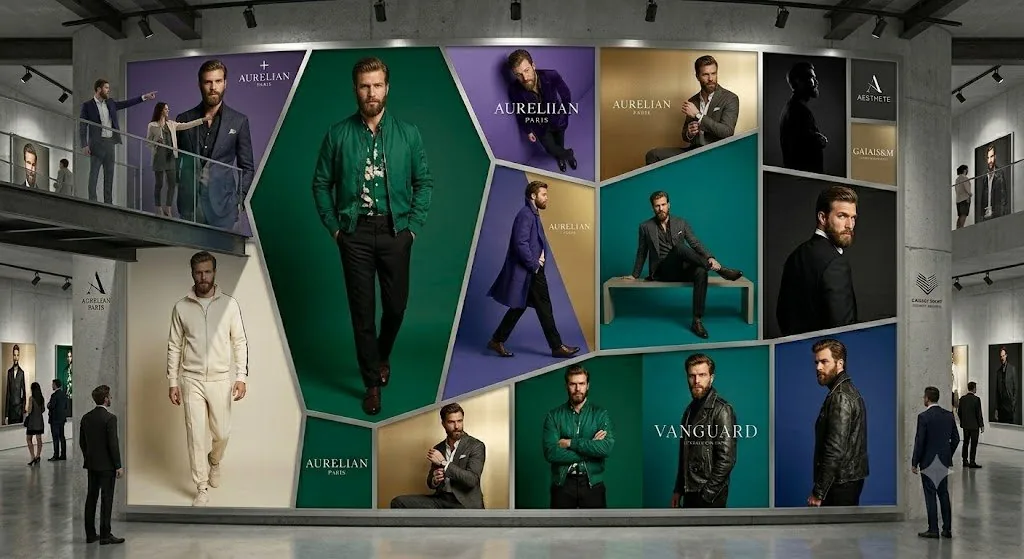 Luxury Menswear Gallery Collage reference
