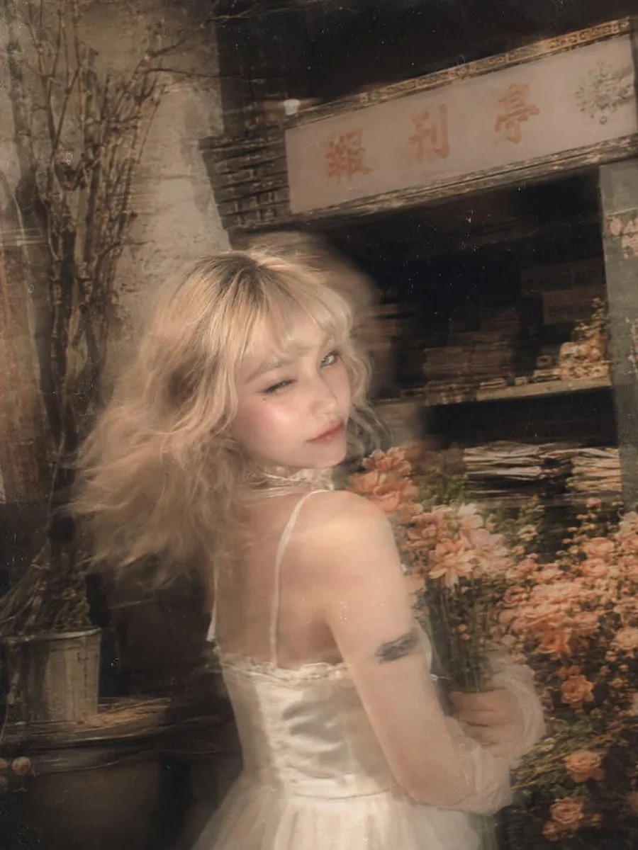 Surreal Fujifilm Vintage Film Portrait reference