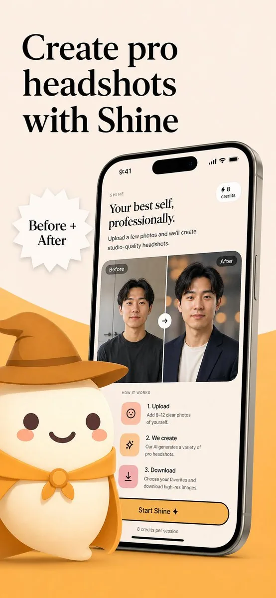 AI Headshot App Store Promo Poster reference