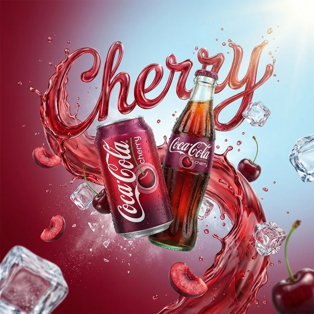 High-End Soda Advertising Visual reference