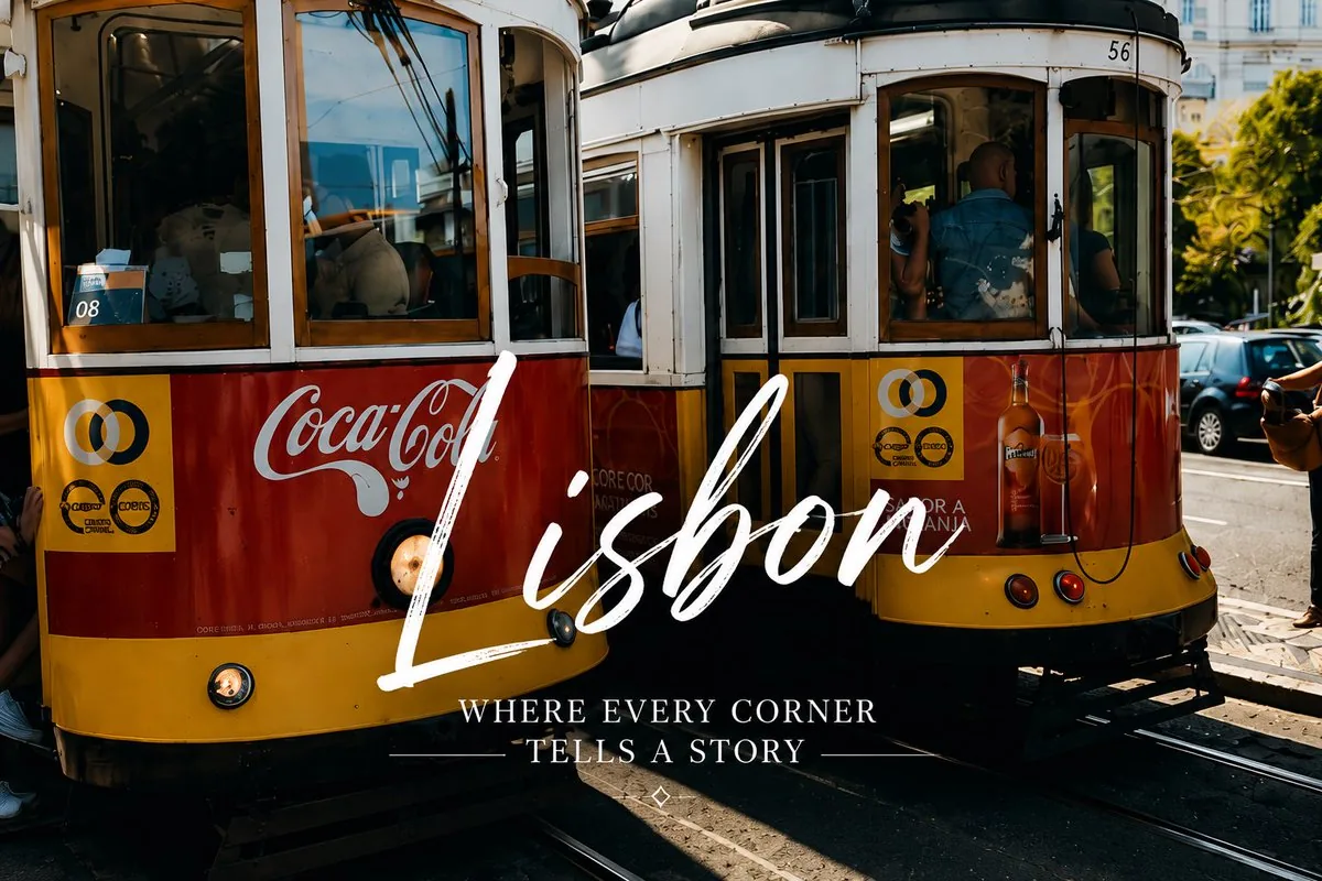 Lisbon Vintage Tram Travel Poster reference