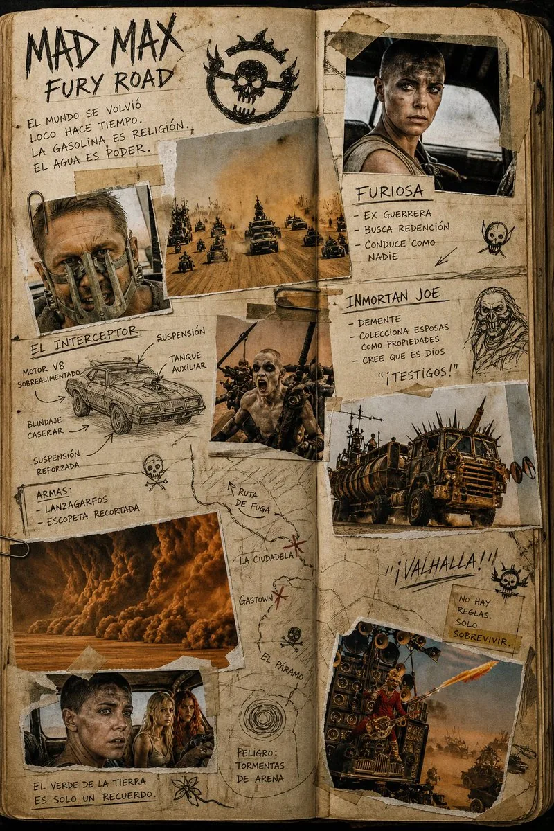 Mad Max Journal Scrapbook Style reference