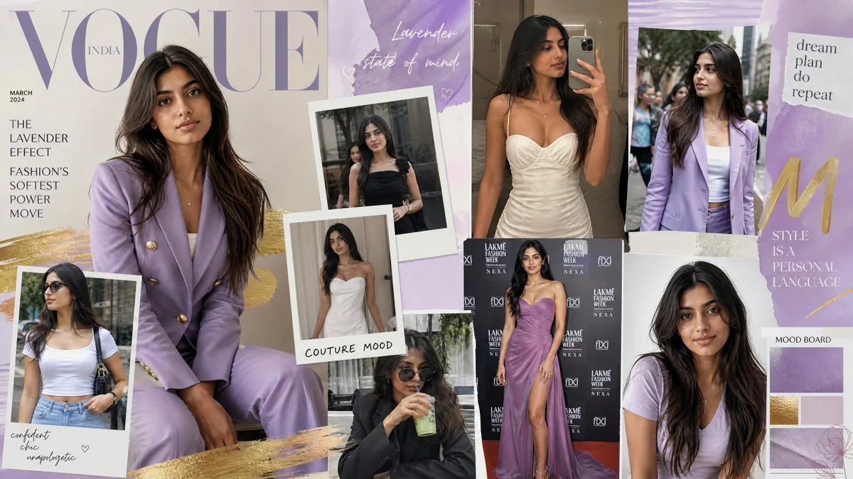 Lavender Vogue Fashion Mood Board reference