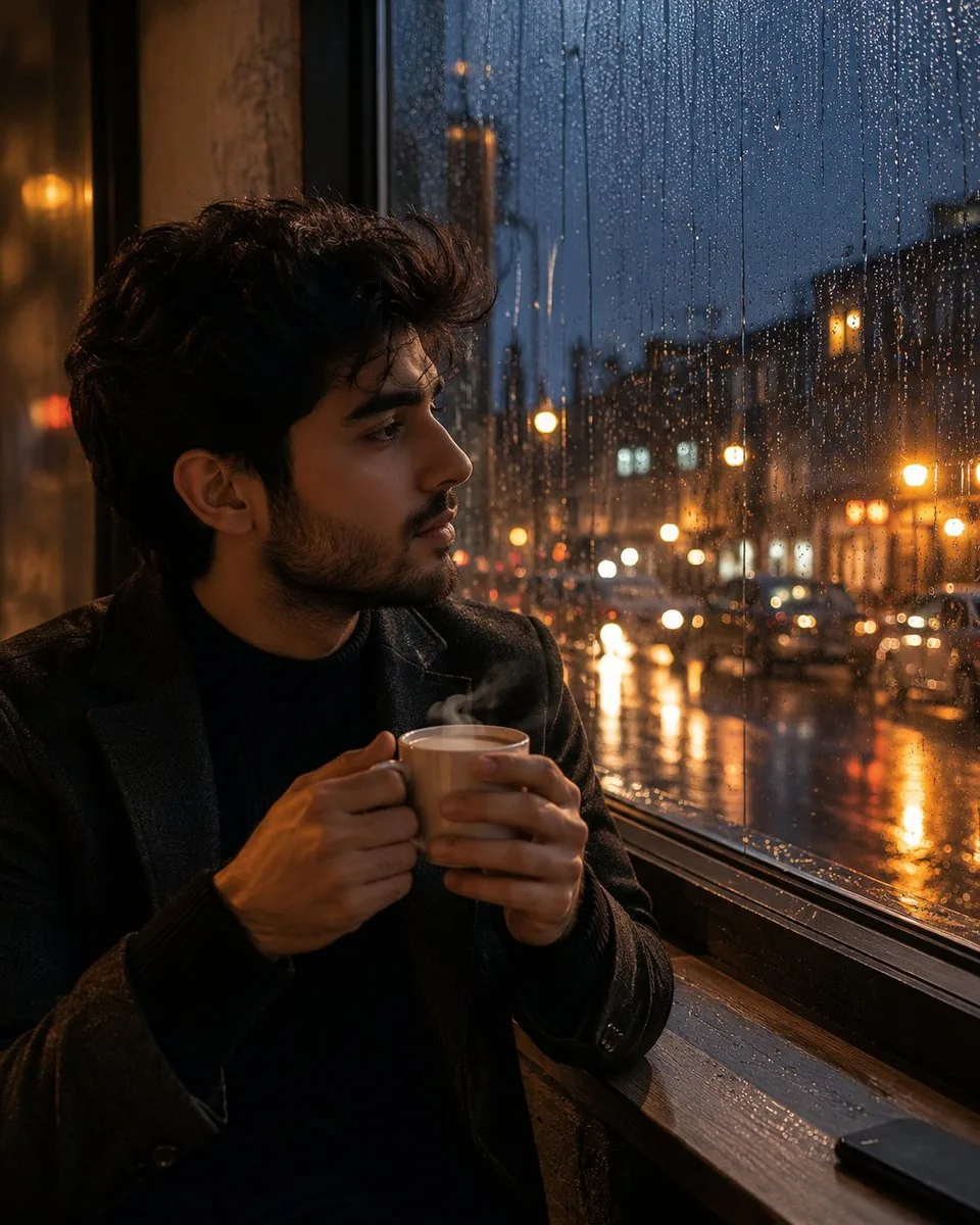 Tea and Rain Mood Portrait reference