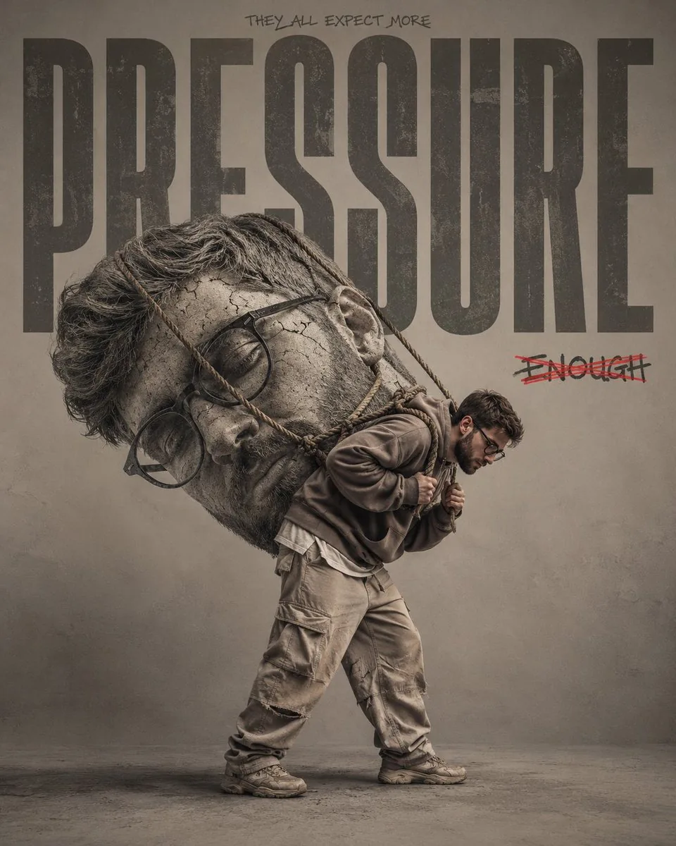 Conceptual Pressure Surreal Portrait reference