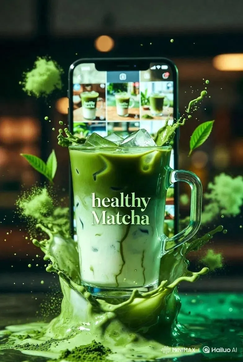 High-End Matcha Product Photography Prompt for Nano Banana 2 reference