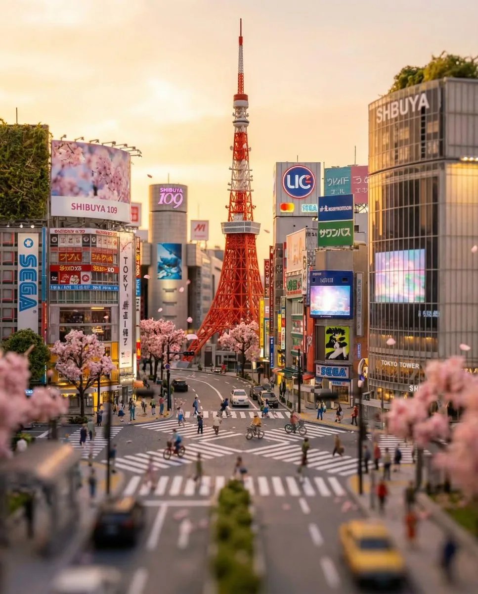 Tokyo Tilt-Shift Miniature Diorama reference