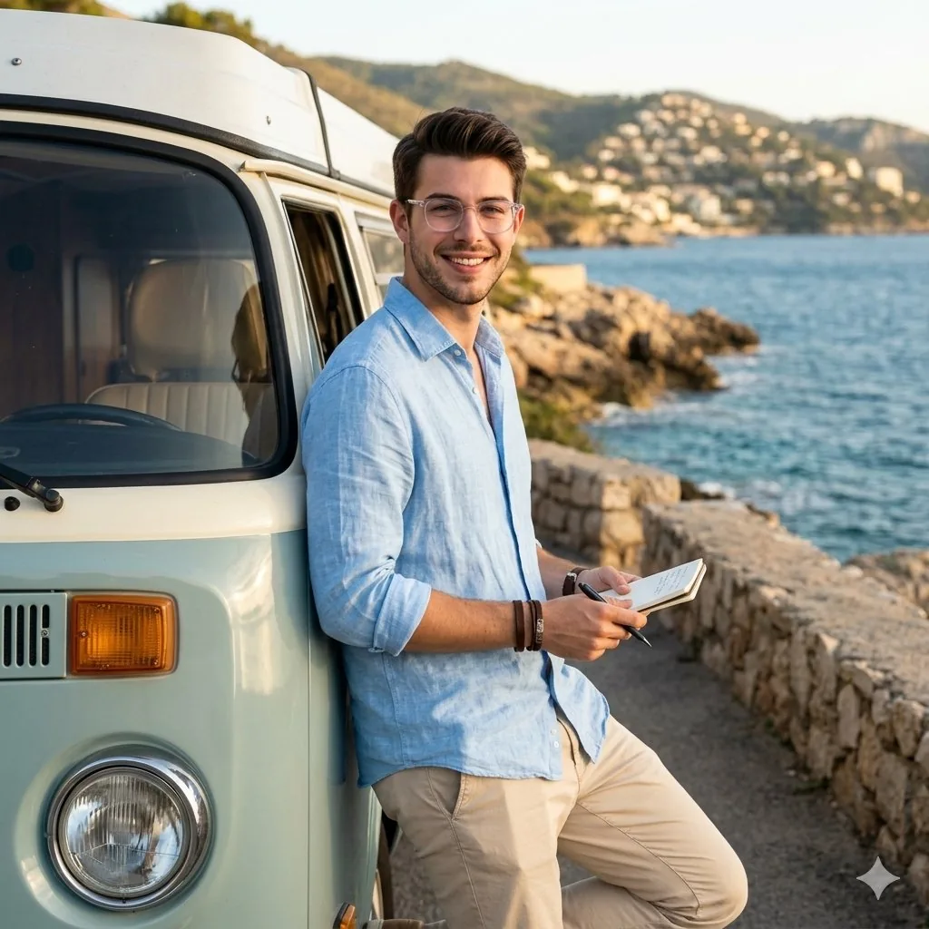 Coastal Travel Lifestyle Portrait reference
